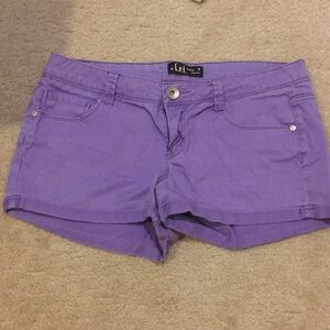 Purple shorts